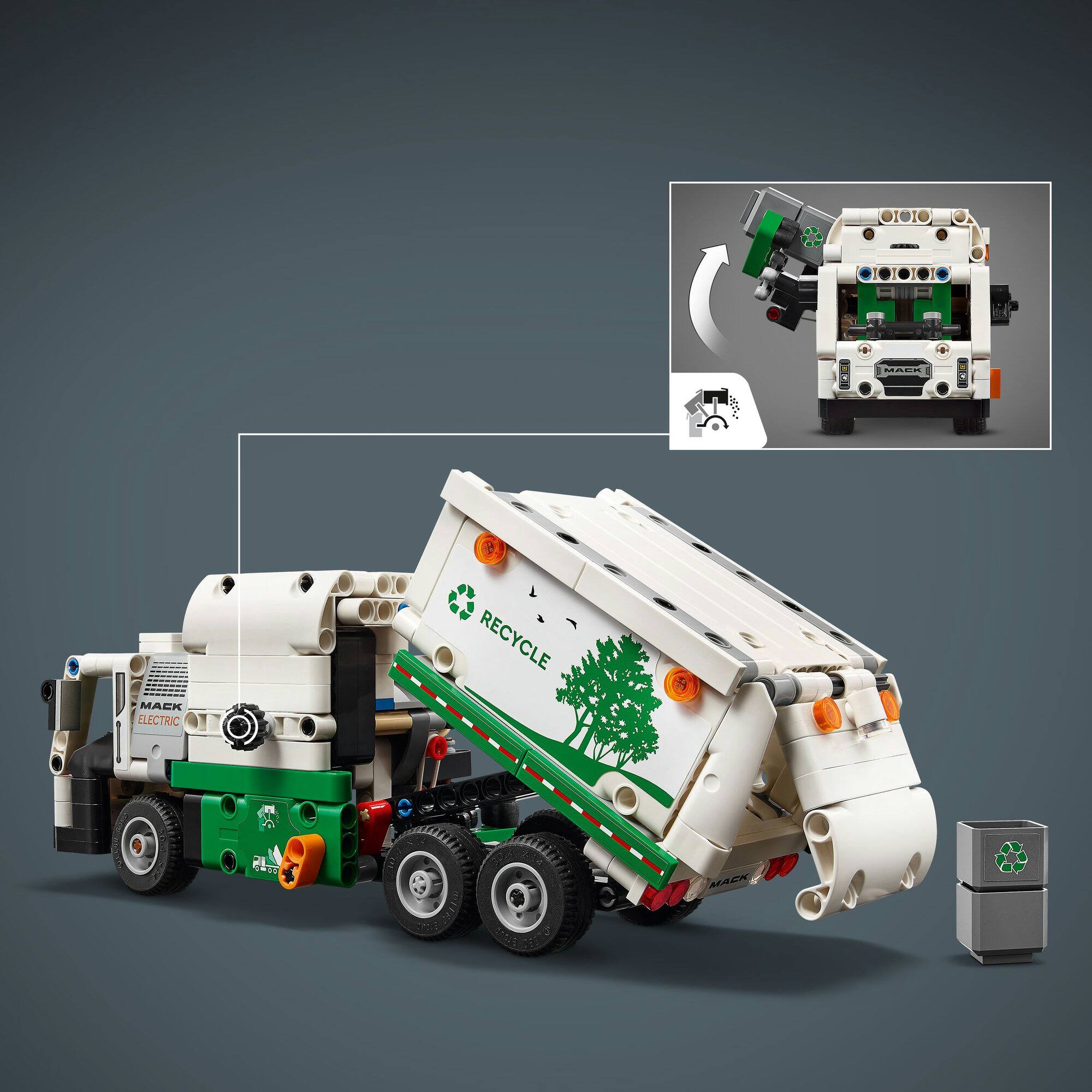 LEGO® Technic™ Mack® LR Electric Garbage Truck 42167